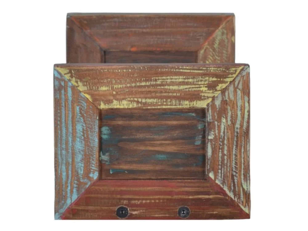 Wandregal Cancun Shabby Chic Massivholz Pinie Bunt