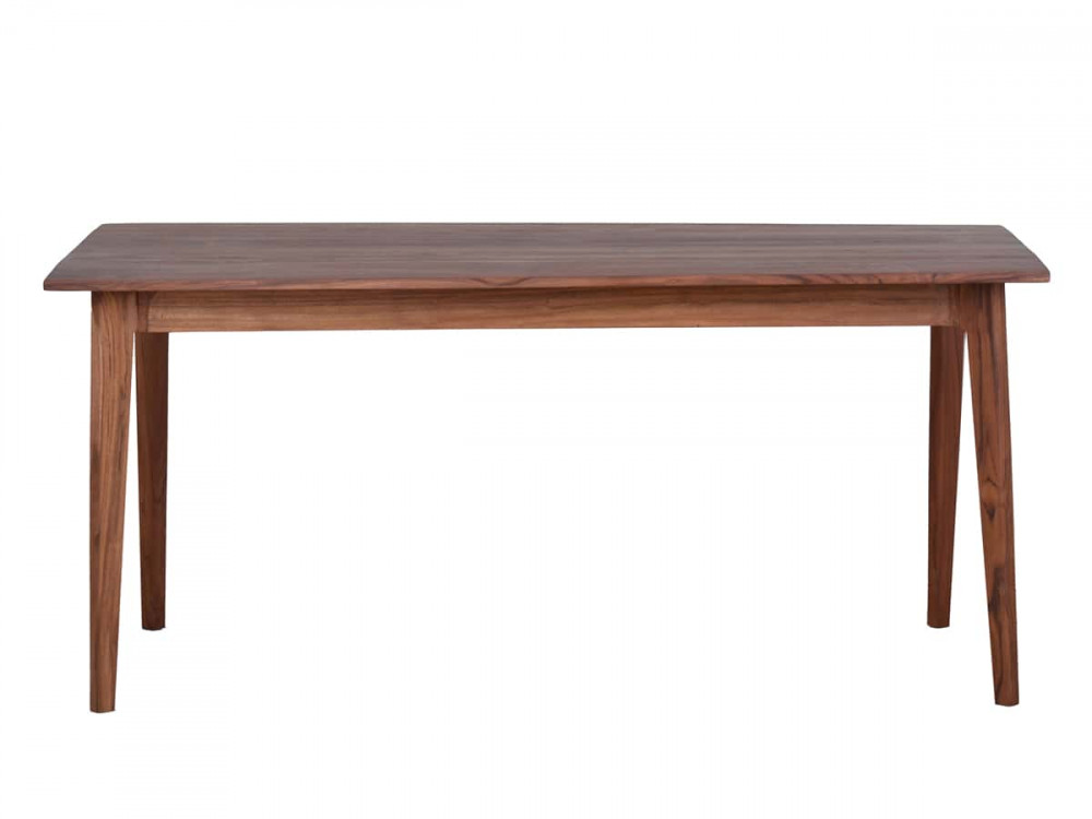 Esstisch Tamesi Modern Massivholz Teak Dunkelbraun