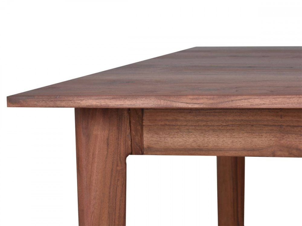 Esstisch Tamesi Modern Massivholz Teak Dunkelbraun