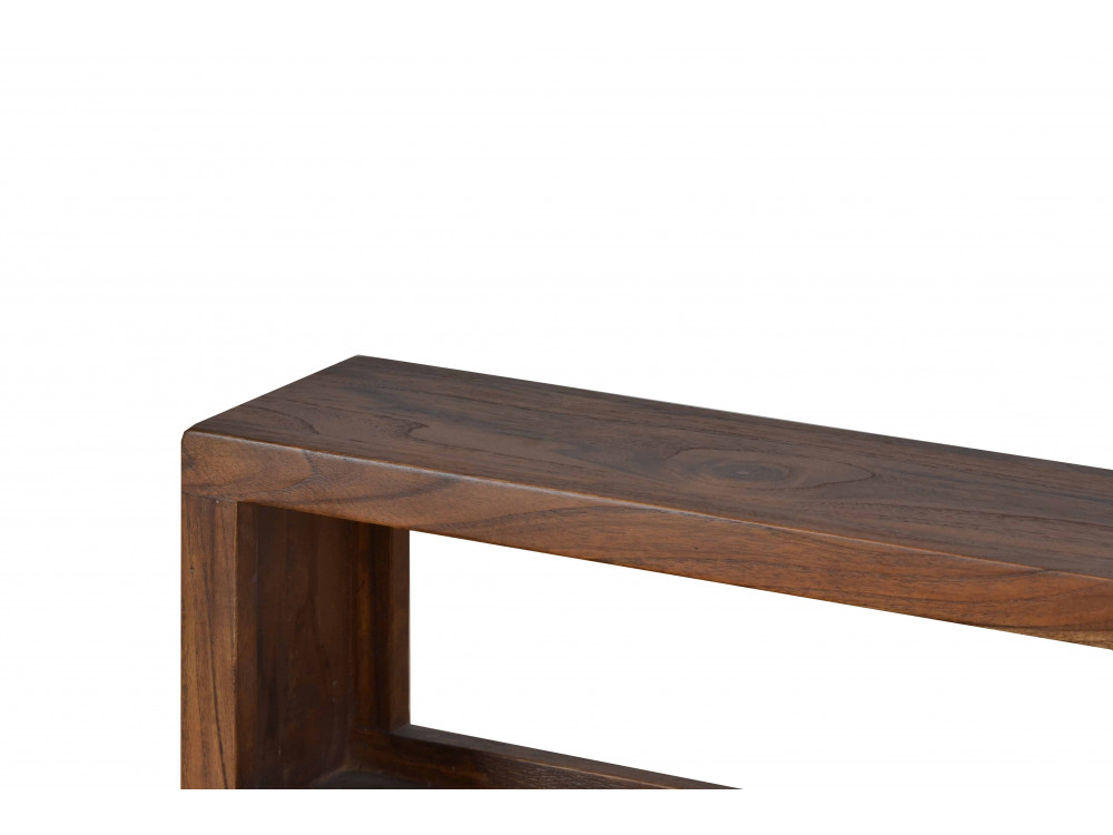 Regal Tamesi Modern Massivholz Sheesham Dunkelbraun