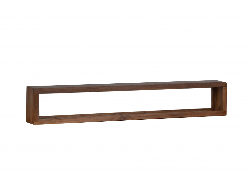 Regal Tamesi Modern Massivholz Sheesham Dunkelbraun