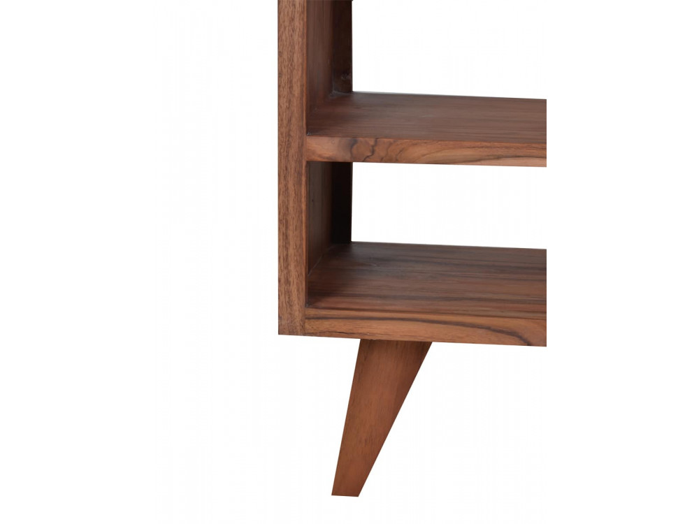 Regal Tamesi Modern Massivholz Teak Dunkelbraun