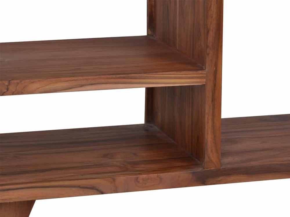 Regal Tamesi Modern Massivholz Teak Dunkelbraun
