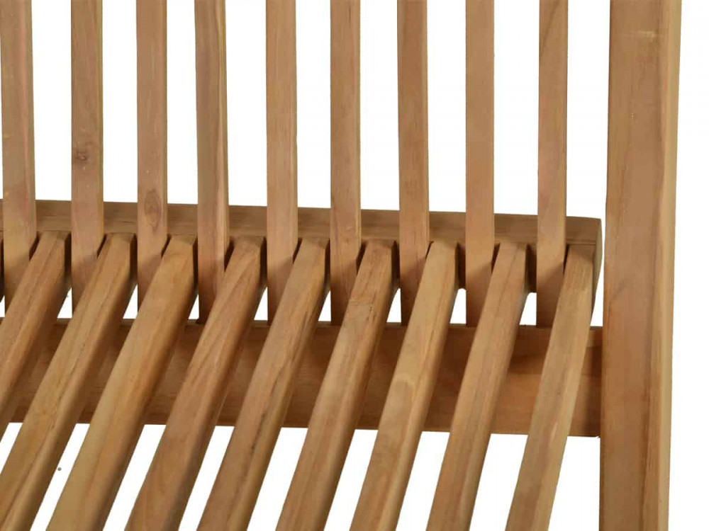 Gartenbank  Gartenmöbel Outdoor Modern Teak Honig