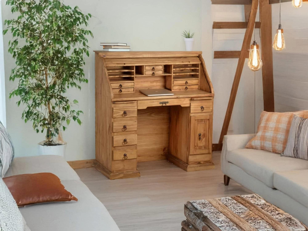 Sekretär Mexico Möbel Landhaus Pinie Honig