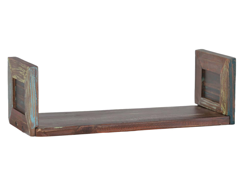 Wandregal Cancun Shabby Chic Massivholz Pinie Bunt