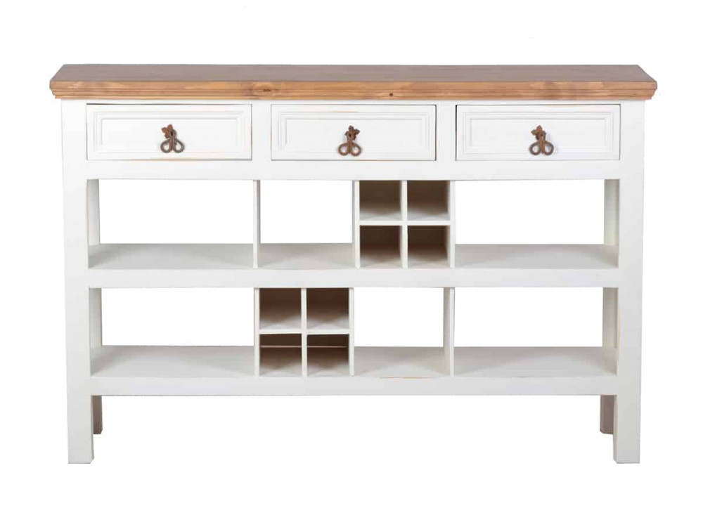 Konsole Mexico Möbel Landhaus Pinie Weiß