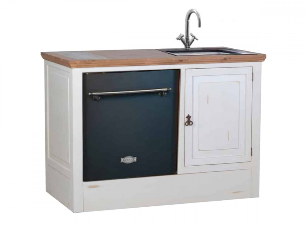 Küchenmodul Mexico Möbel Landhaus Pinie Weiß