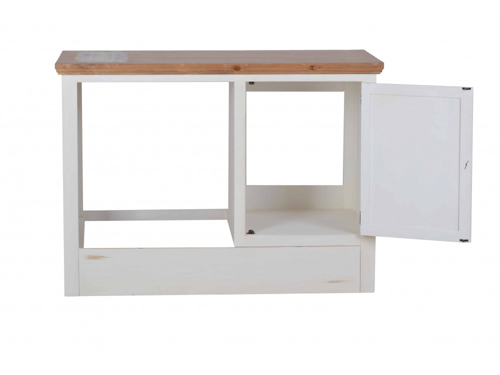 Küchenmodul Mexico Möbel Landhaus Pinie Weiß