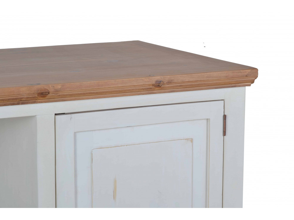 Küchenmodul Mexico Möbel Landhaus Pinie Weiß