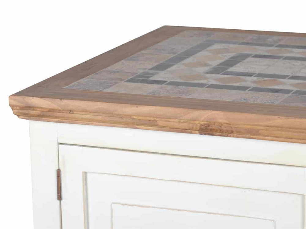 Küchenmodul Mexico Möbel Landhaus Pinie Weiß