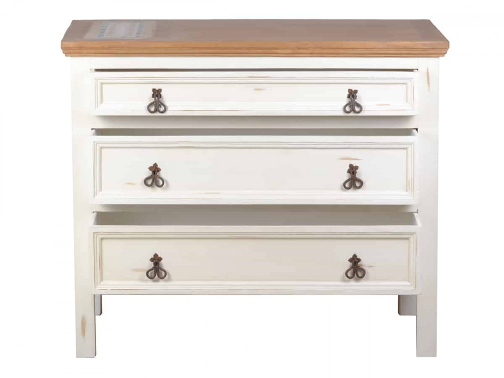 Küchenmodul Mexico Möbel Landhaus Pinie Weiß