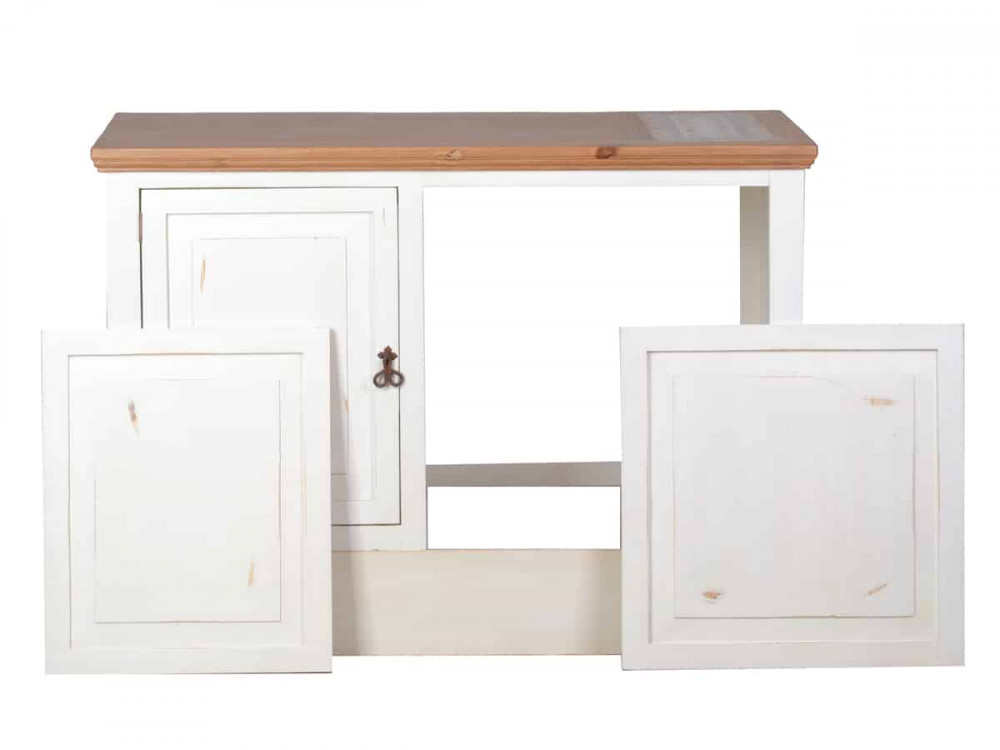 Küchenmodul Mexico Möbel Landhaus Pinie Weiß