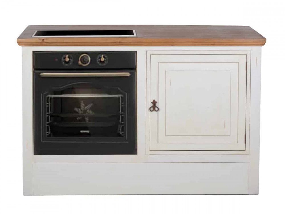 Küchenmodul Mexico Möbel Landhaus Pinie Weiß