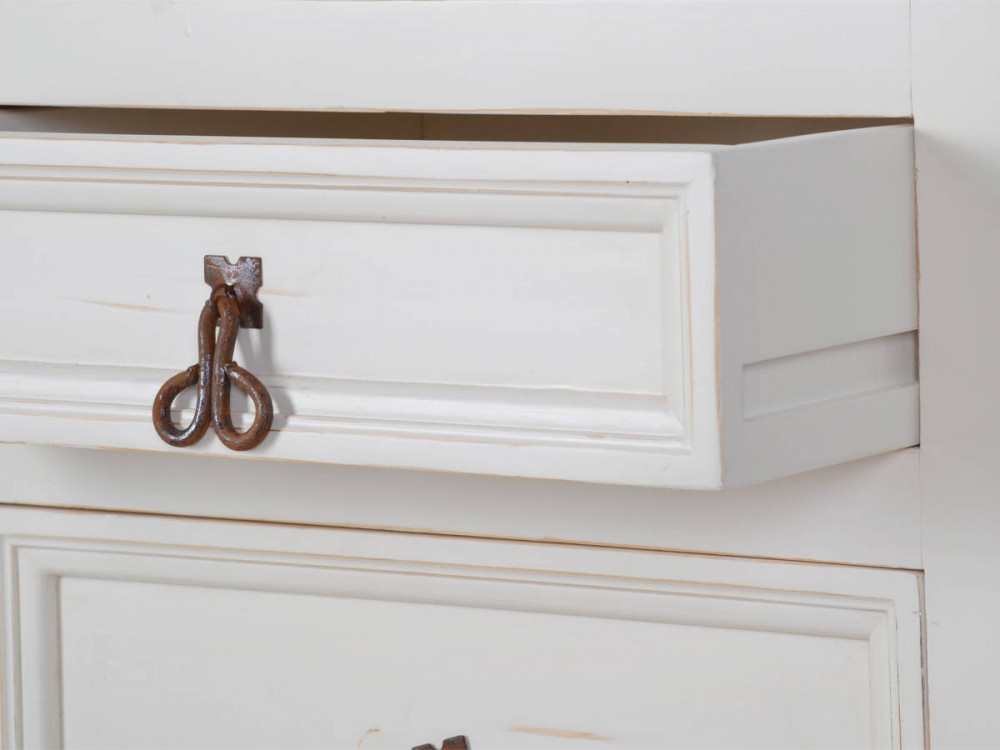 Küchenmodul Mexico Möbel Landhaus Pinie Weiß