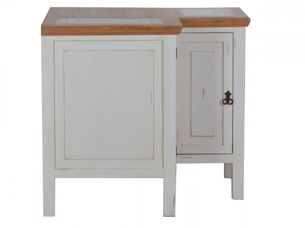 Küchenmodul Mexico Möbel Landhaus Pinie Weiß