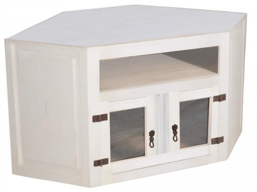 TV-Kommode Mexico Möbel Landhaus Massivholz Pinie Weiß