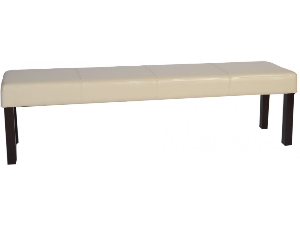 Bank  Modern Rubberwood (Kautschuk) Beige