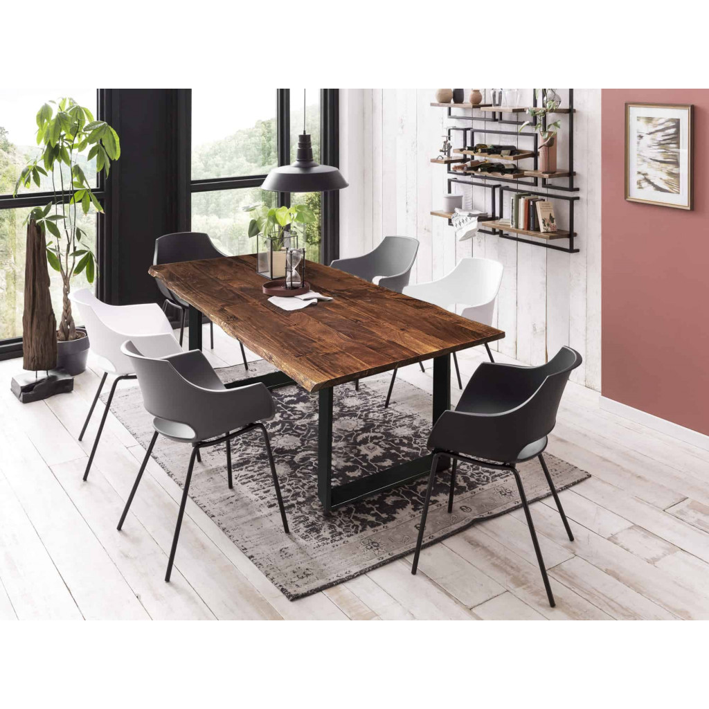 Esstisch Vanaja Modern Akazie Braun