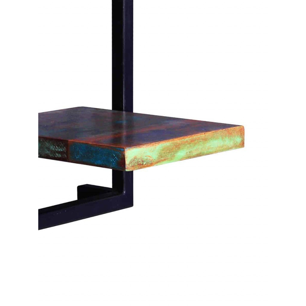 Regal  Shabby Chic Massivholz Metall Recycletes Holz Braun