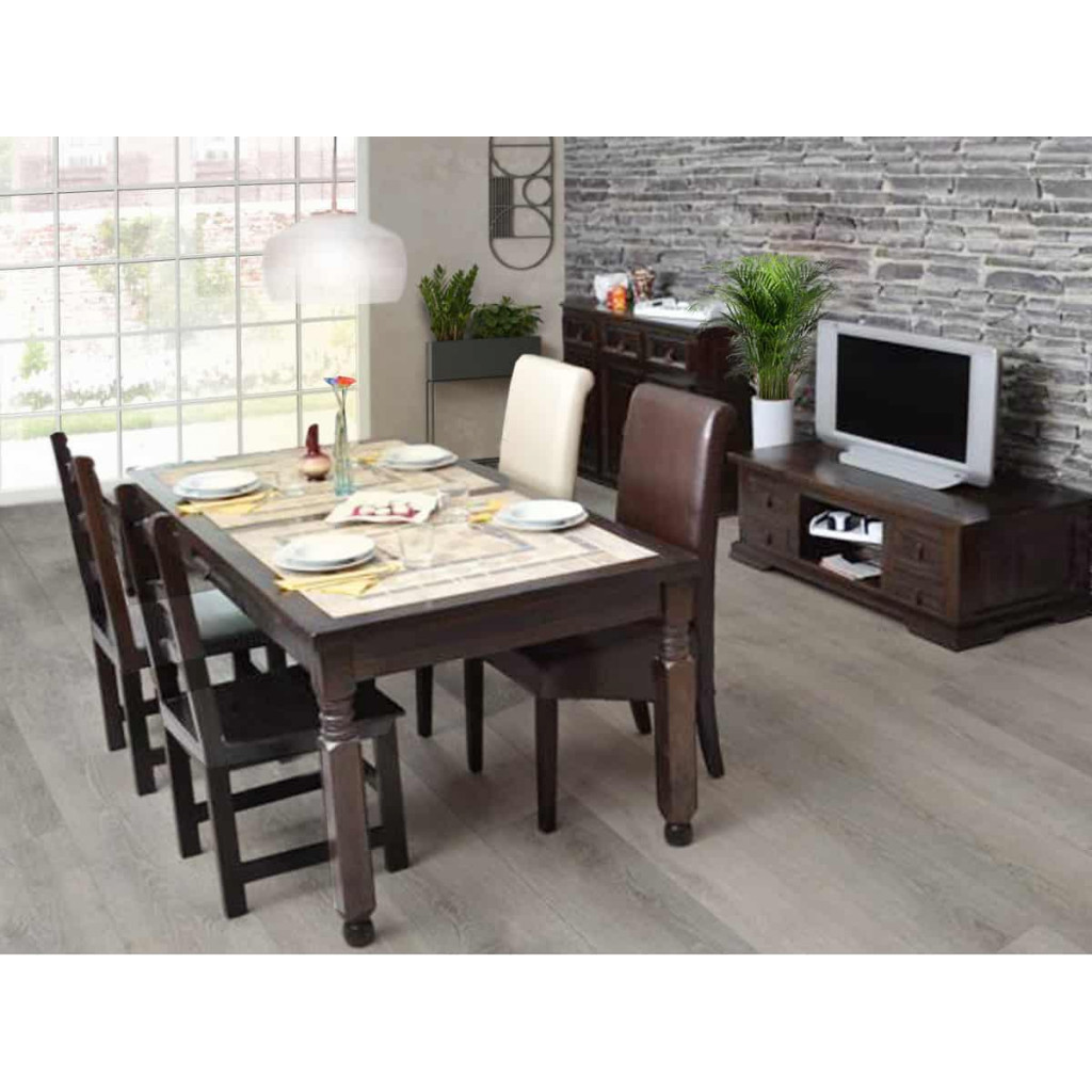 Esszimmerstuhl Rattan Modern Mahagoni Braun