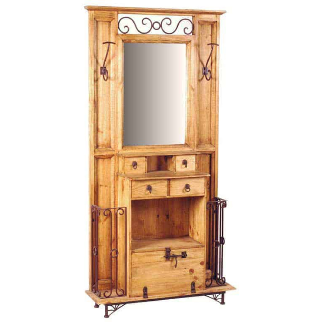 Garderobenschrank Mexico Möbel Landhaus Pinie Honig