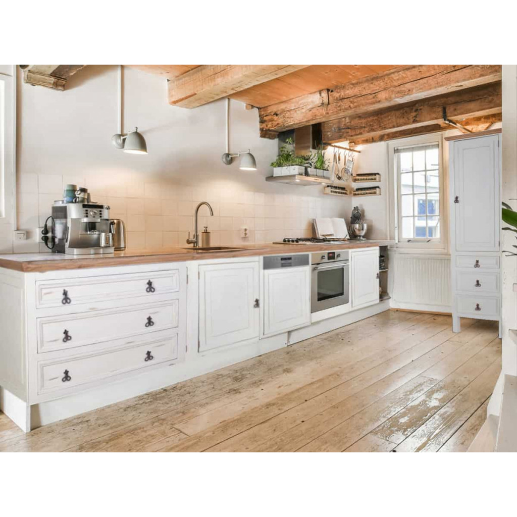 Küchenmodul Mexico Möbel Landhaus Pinie Weiß