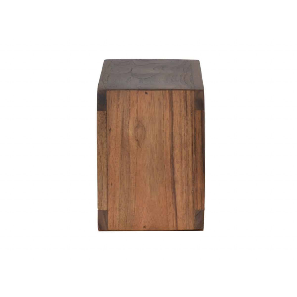 Regal Tamesi Modern Massivholz Sheesham Dunkelbraun