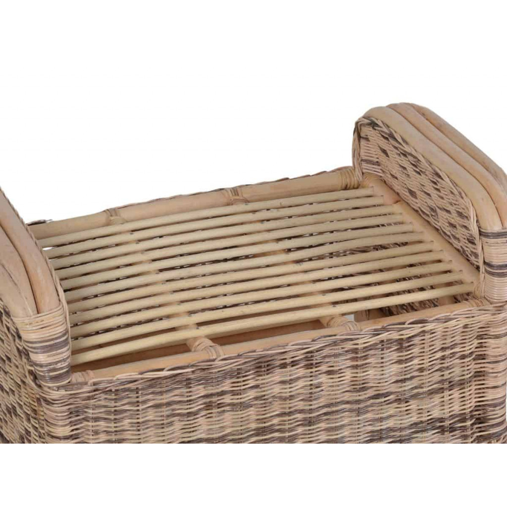 Sitzhocker  Landhaus Mahagoni Honig