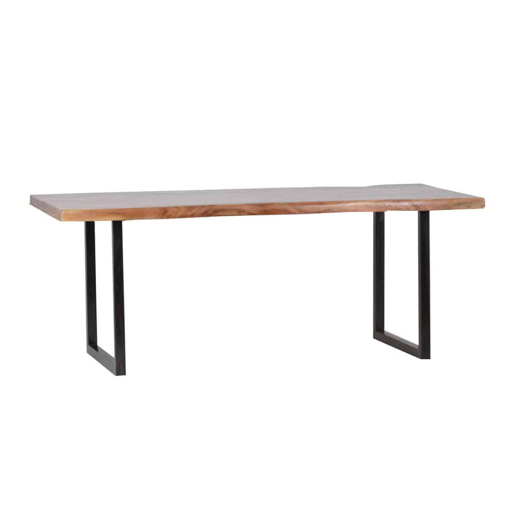 Esstisch Vanaja Modern Teak Dunkelbraun