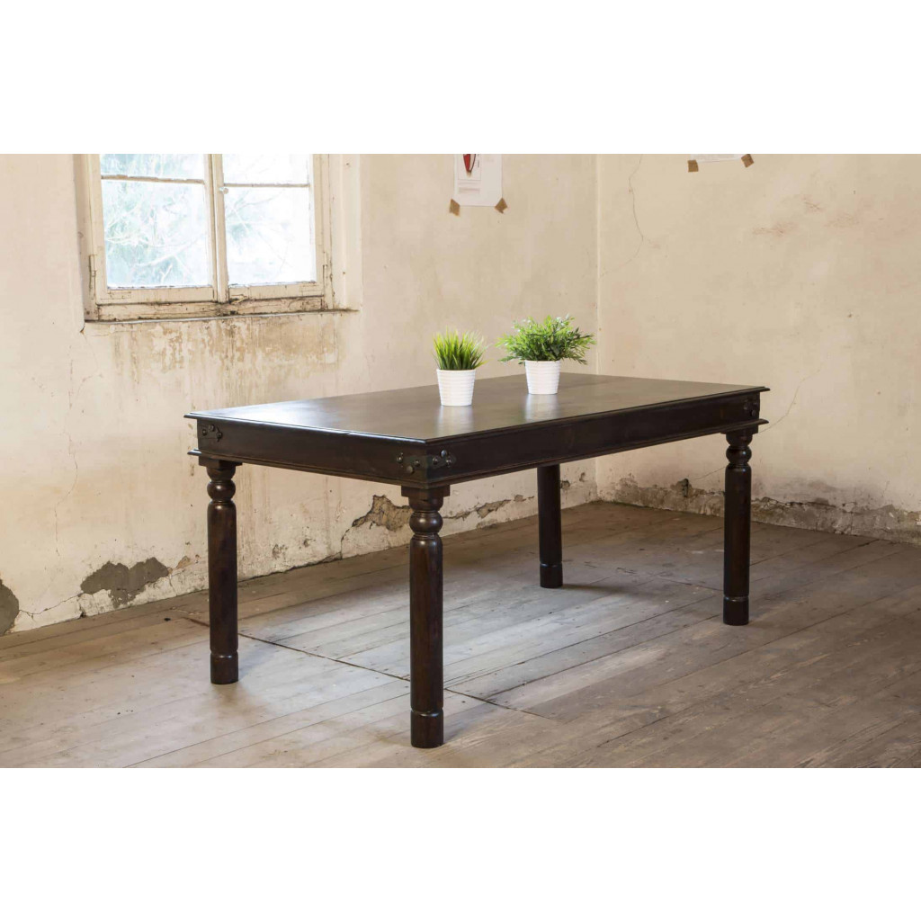 Esstisch Colombo Kolonialstil Pinie Walnuss