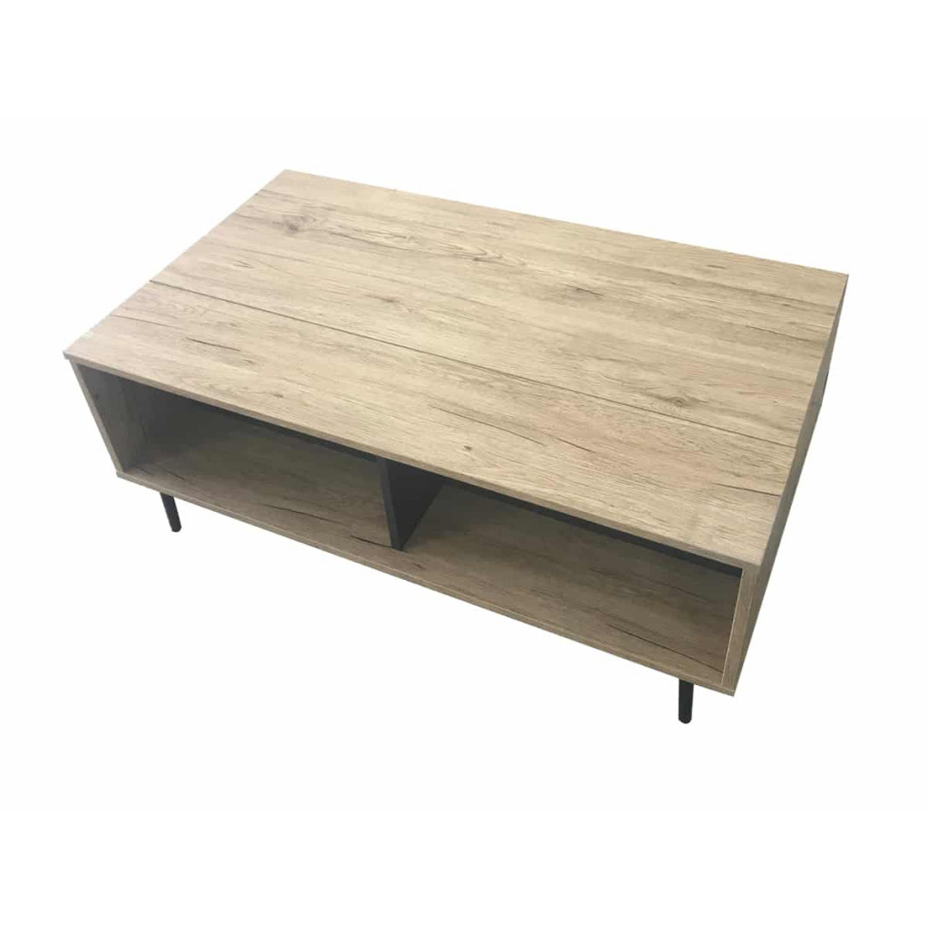 Couchtisch Benton Modern MDF Metall Braun