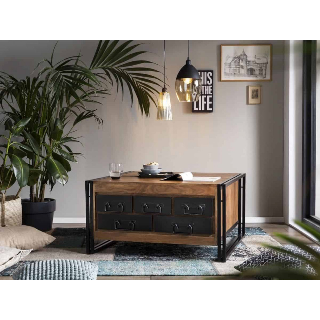 Couchtisch Madras Modern Sheesham Braun