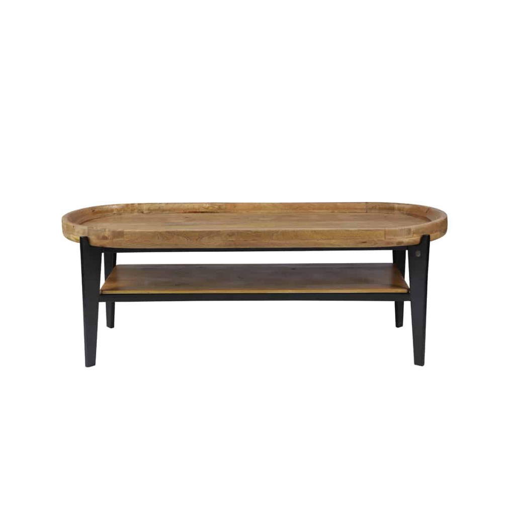 Couchtisch Tom Tailor Modern Massivholz Metall Mango Braun