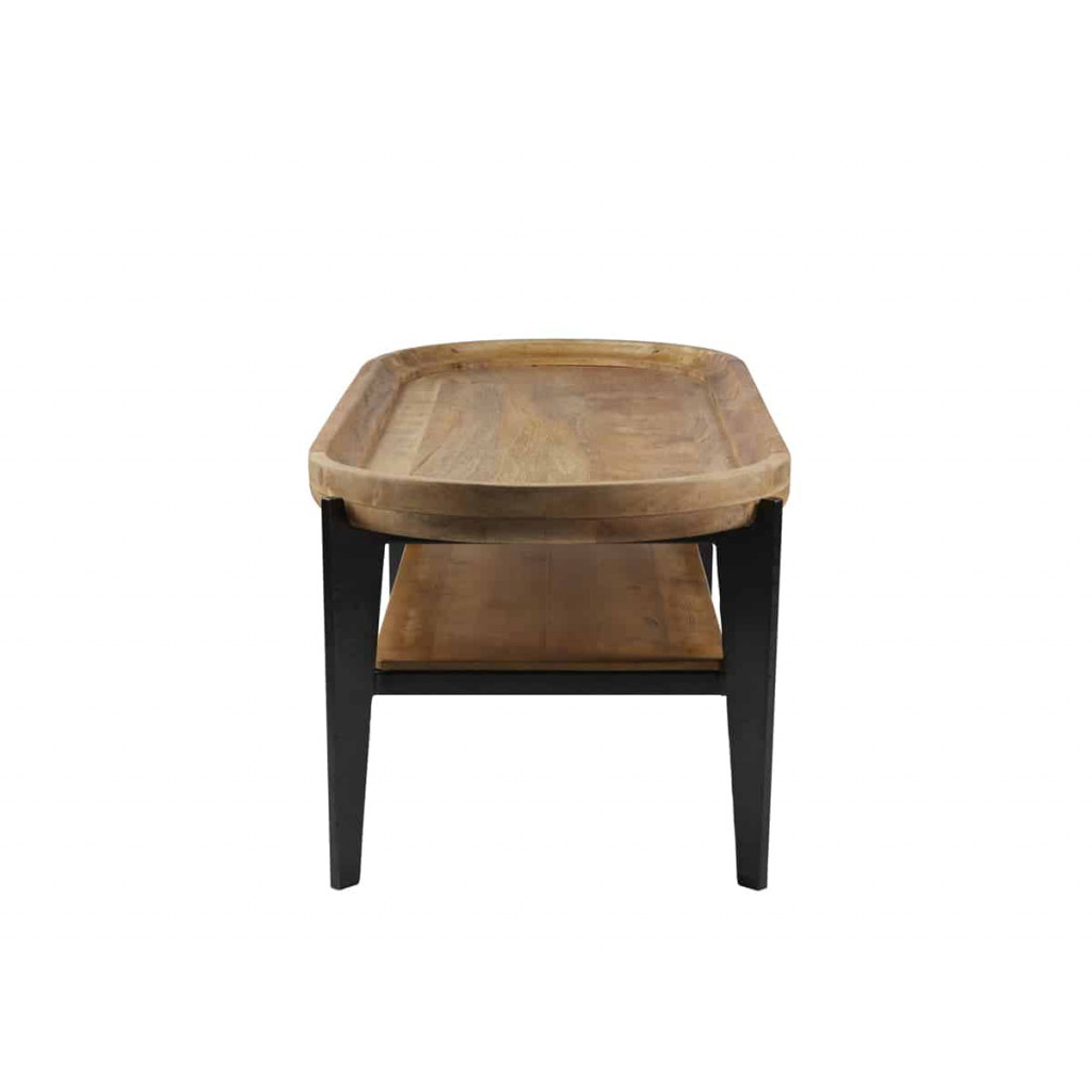 Couchtisch Tom Tailor Modern Massivholz Metall Mango Braun