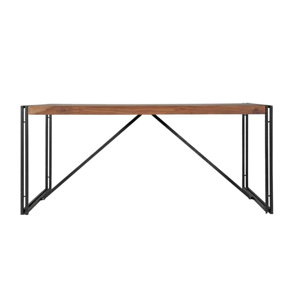 Esstisch Madras Modern Massivholz Metall Akazie Braun