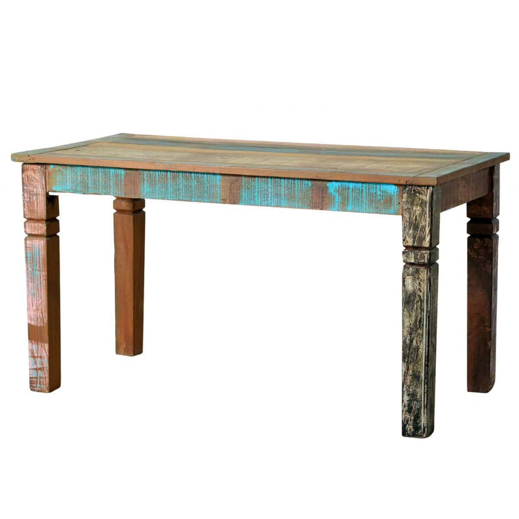 Esstisch  Shabby Chic Massivholz Recycletes Holz Braun