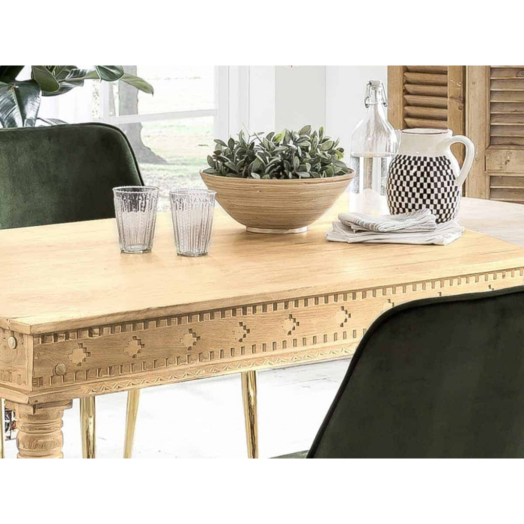 Esstisch Varanasi Modern Massivholz Mango Natur