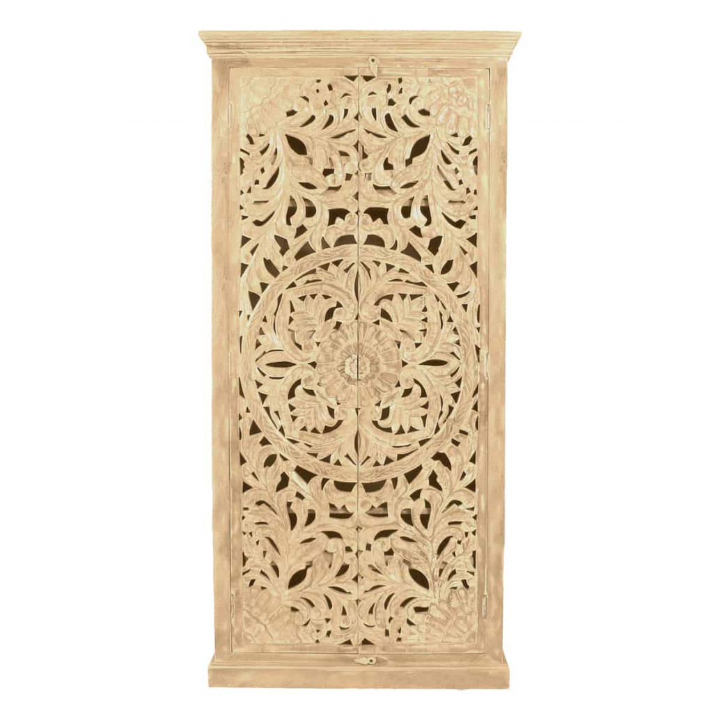 Garderobenschrank Varanasi Modern Massivholz Mango Natur