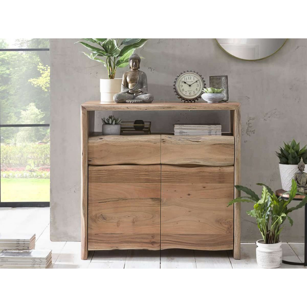 Kommode  Modern Massivholz Akazie Akazie natur