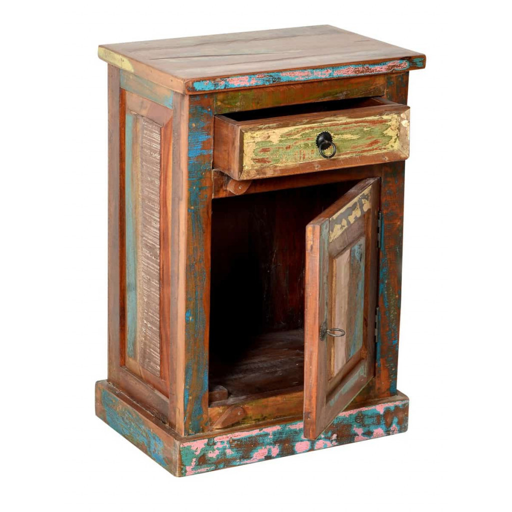 Kommode  Shabby Chic Massivholz Recycletes Holz Braun