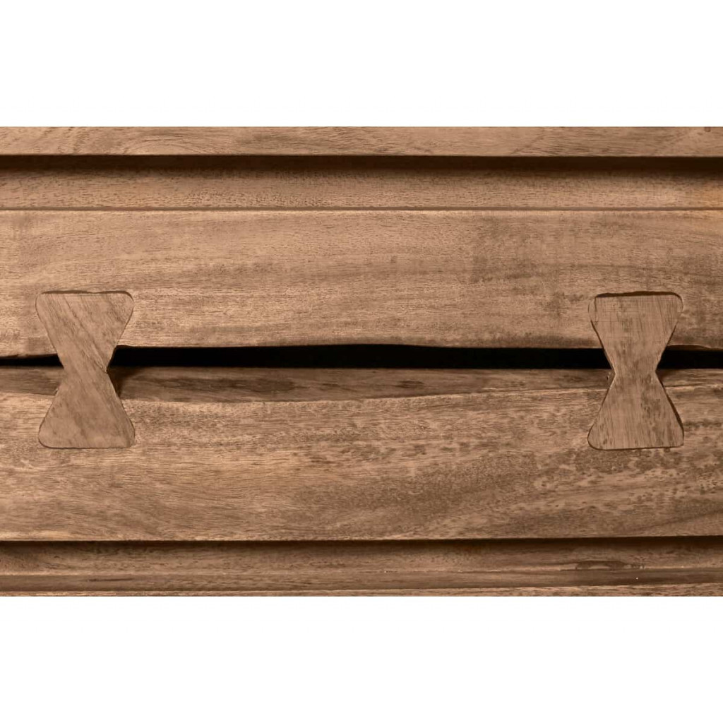 Lowboard  Modern Massivholz Metall Akazie Akazie natur