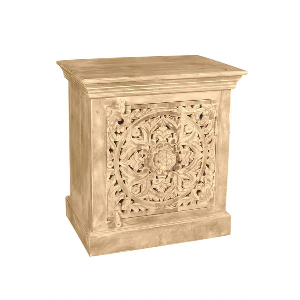 Nachttisch Varanasi Modern Mango Natur