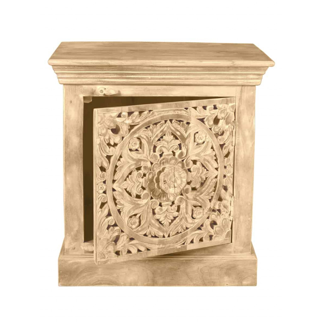 Nachttisch Varanasi Modern Mango Natur