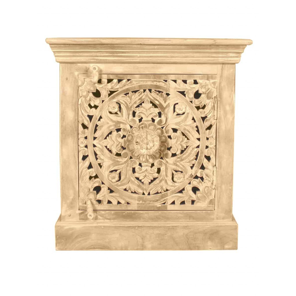 Nachttisch Varanasi Modern Mango Natur