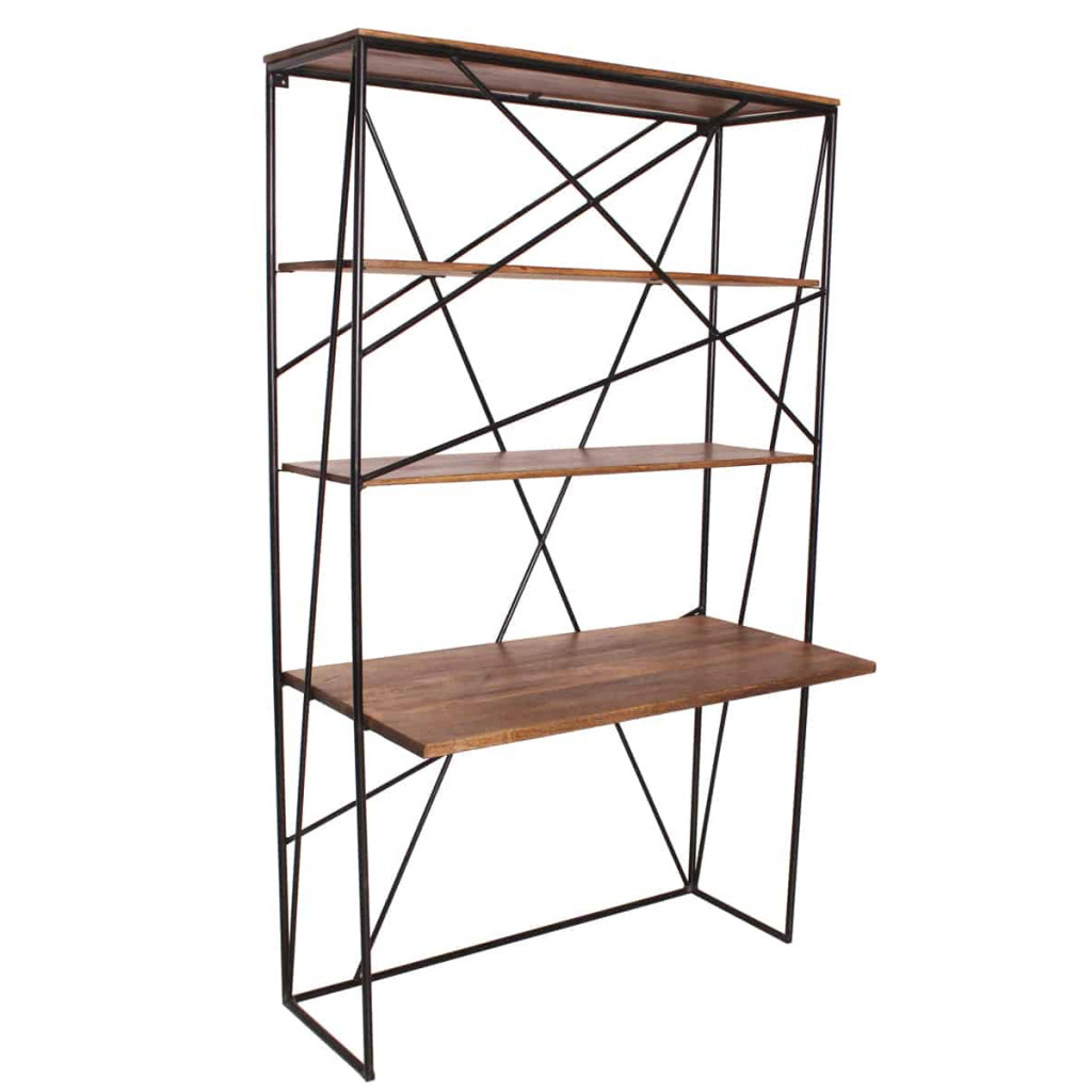 Schreibtisch Tom Tailor Modern Massivholz Metall Mango Braun