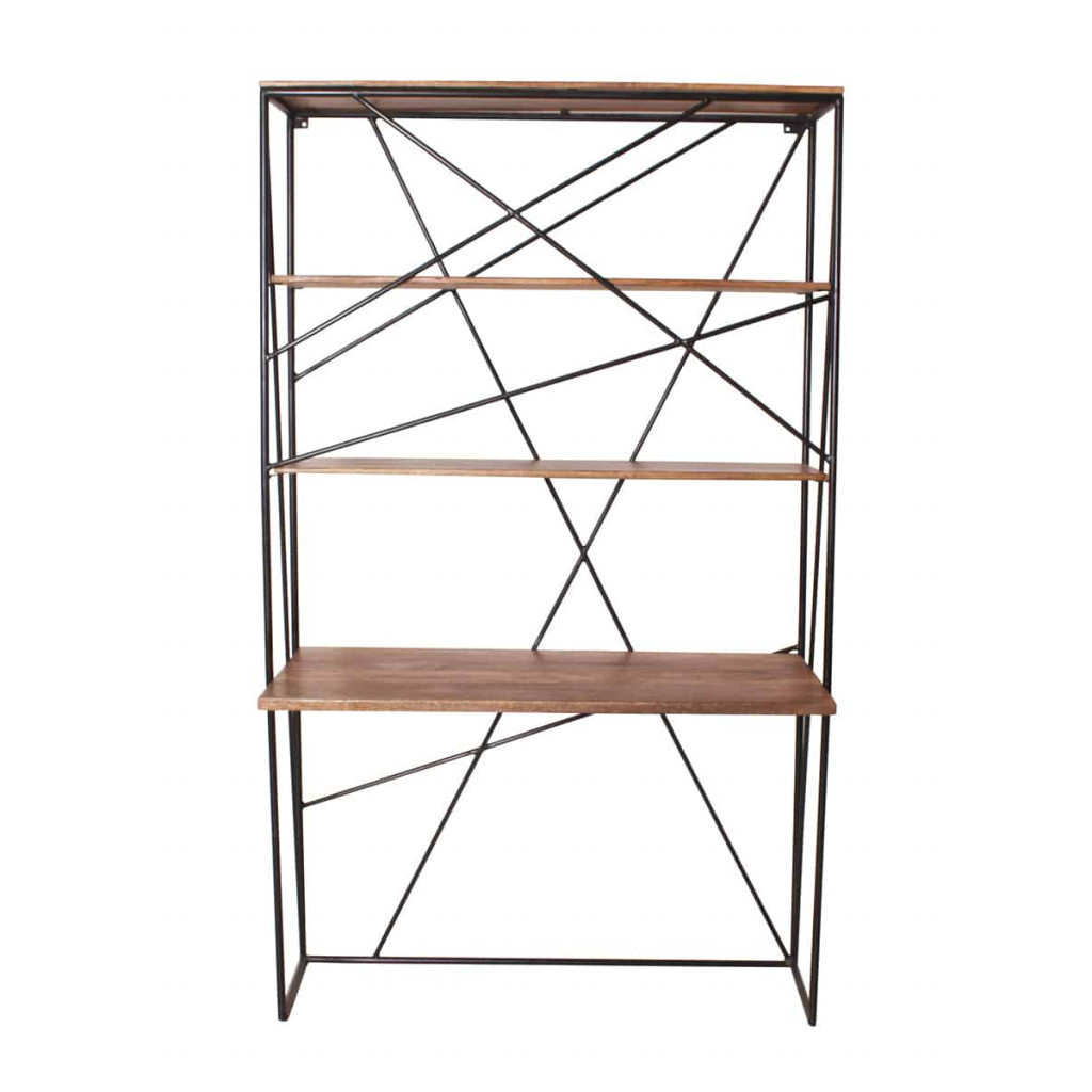 Schreibtisch Tom Tailor Modern Massivholz Metall Mango Braun