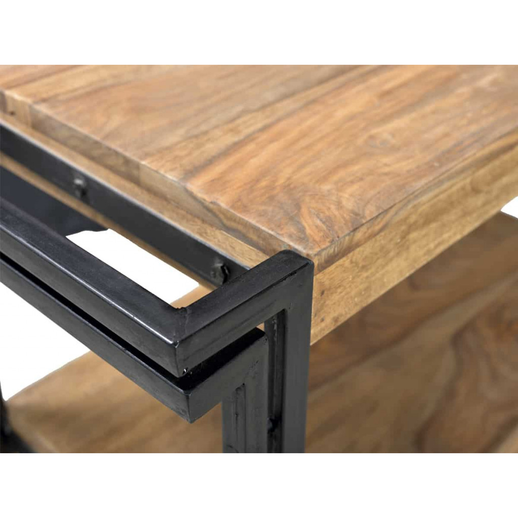 Servierwagen Madras Modern Massivholz Metall Akazie Braun