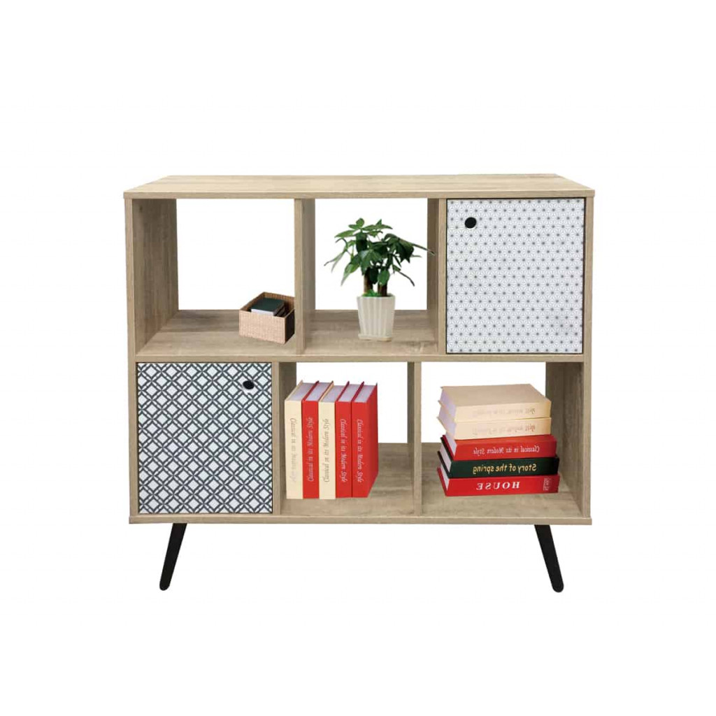 Sideboard Benton Modern MDF Metall Braun