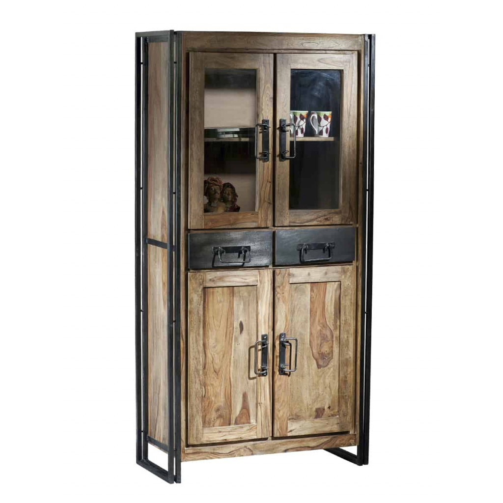 Vitrine Madras Modern Akazie Braun